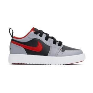 Little Kids Boys Gray & Black Jordan 1 Low Sneakers size 7